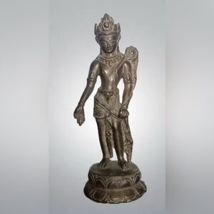 Bronze Statue of Asian Art Tibet- Padmapani Lokeshvara